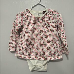 Tea collection dress with attached bodysuit 18-24 months